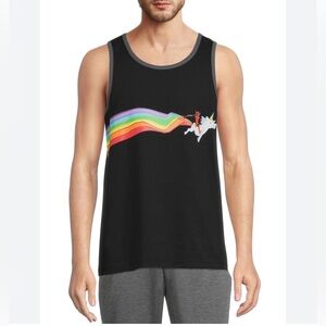 Marvel Deadpool Rainbow Unicorn Tank Top - Size Large